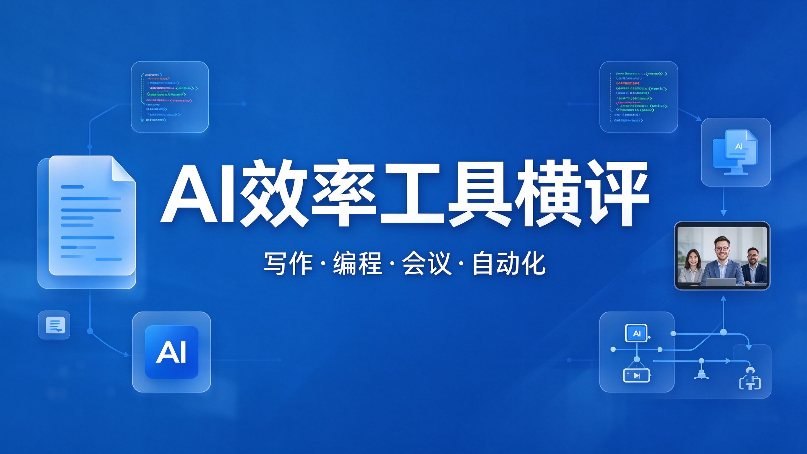 2026 AI效率工具横评：写作、编程、会议与自动化谁更值得用