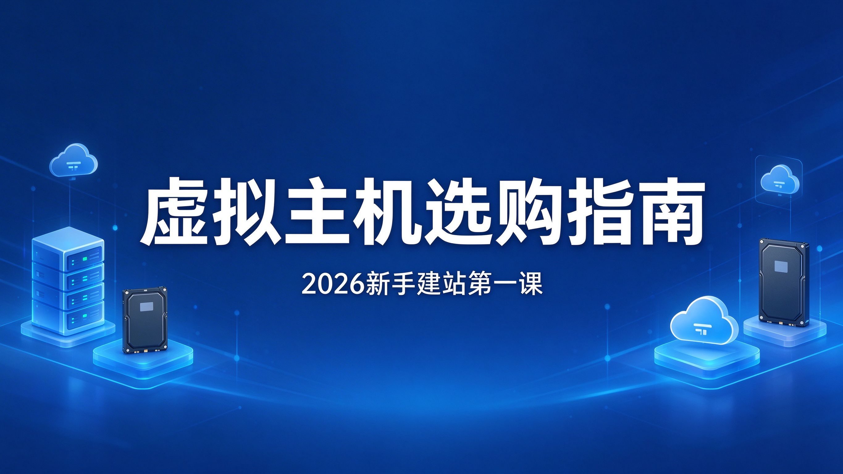 2026新手怎么选虚拟主机？5种常见主机类型对比与选购指南