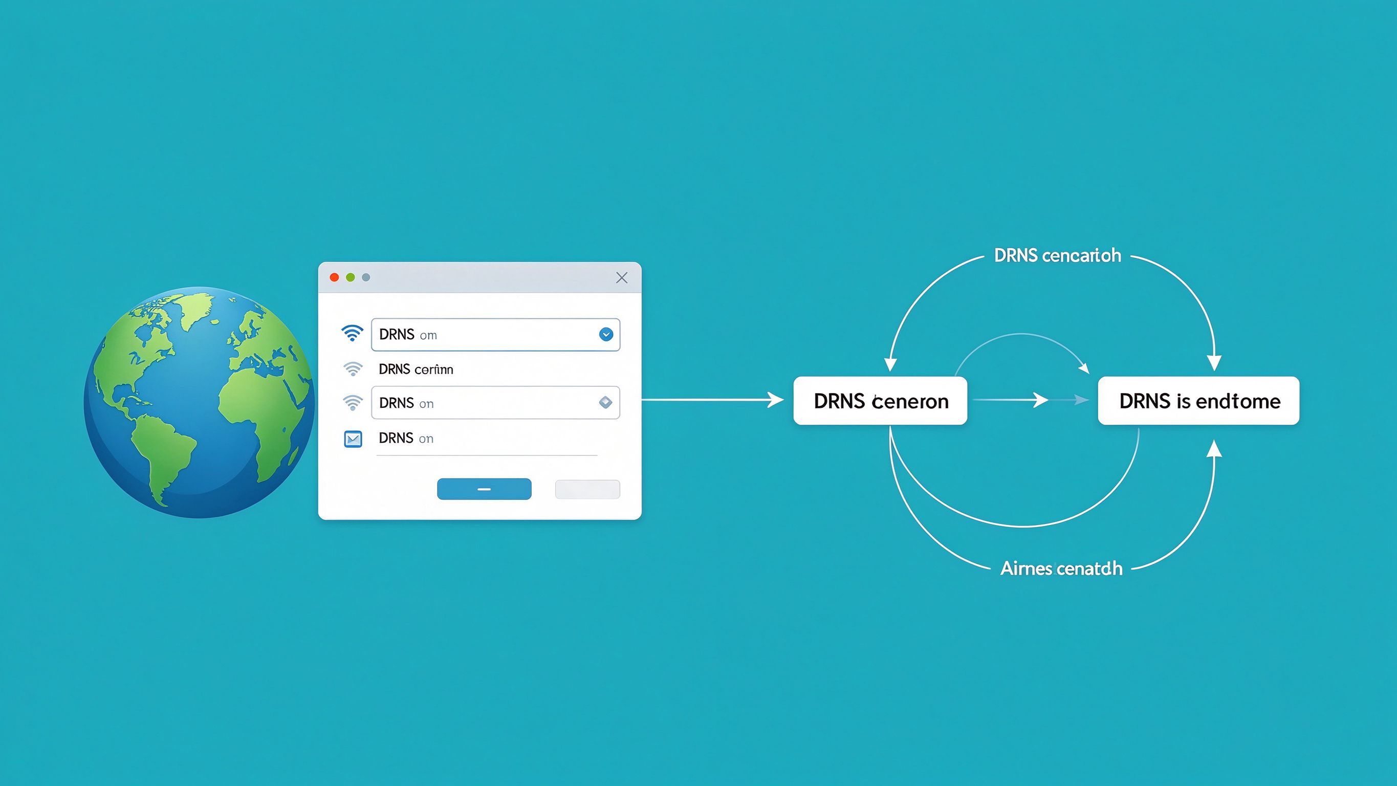 DNS 解析流程示意图