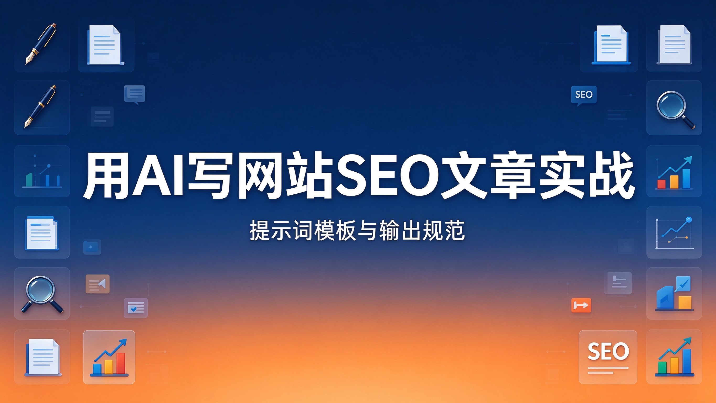 用AI写网站SEO文章实战：提示词模板与输出规范