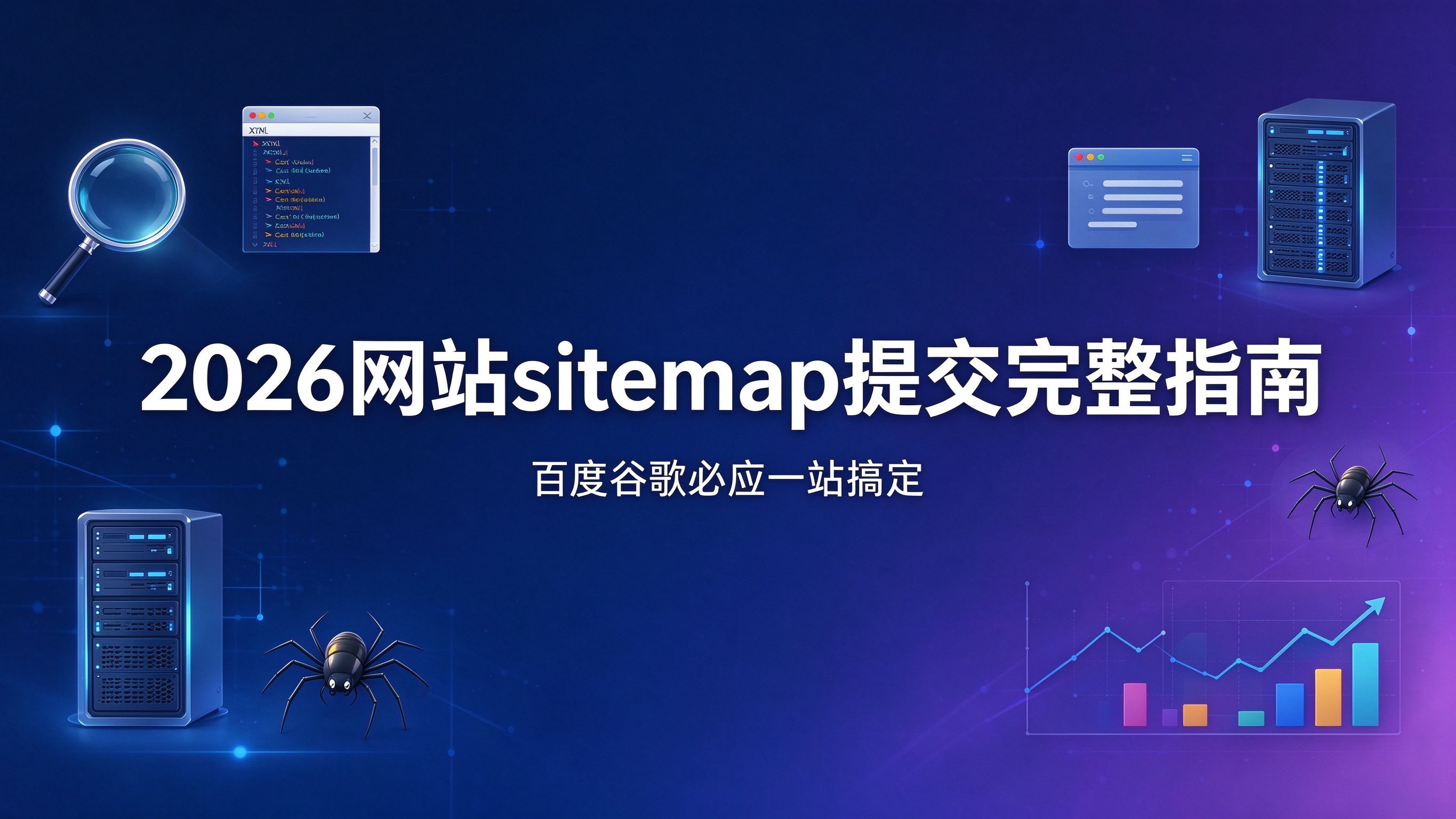2026网站sitemap提交完整指南：百度谷歌必应一站搞定