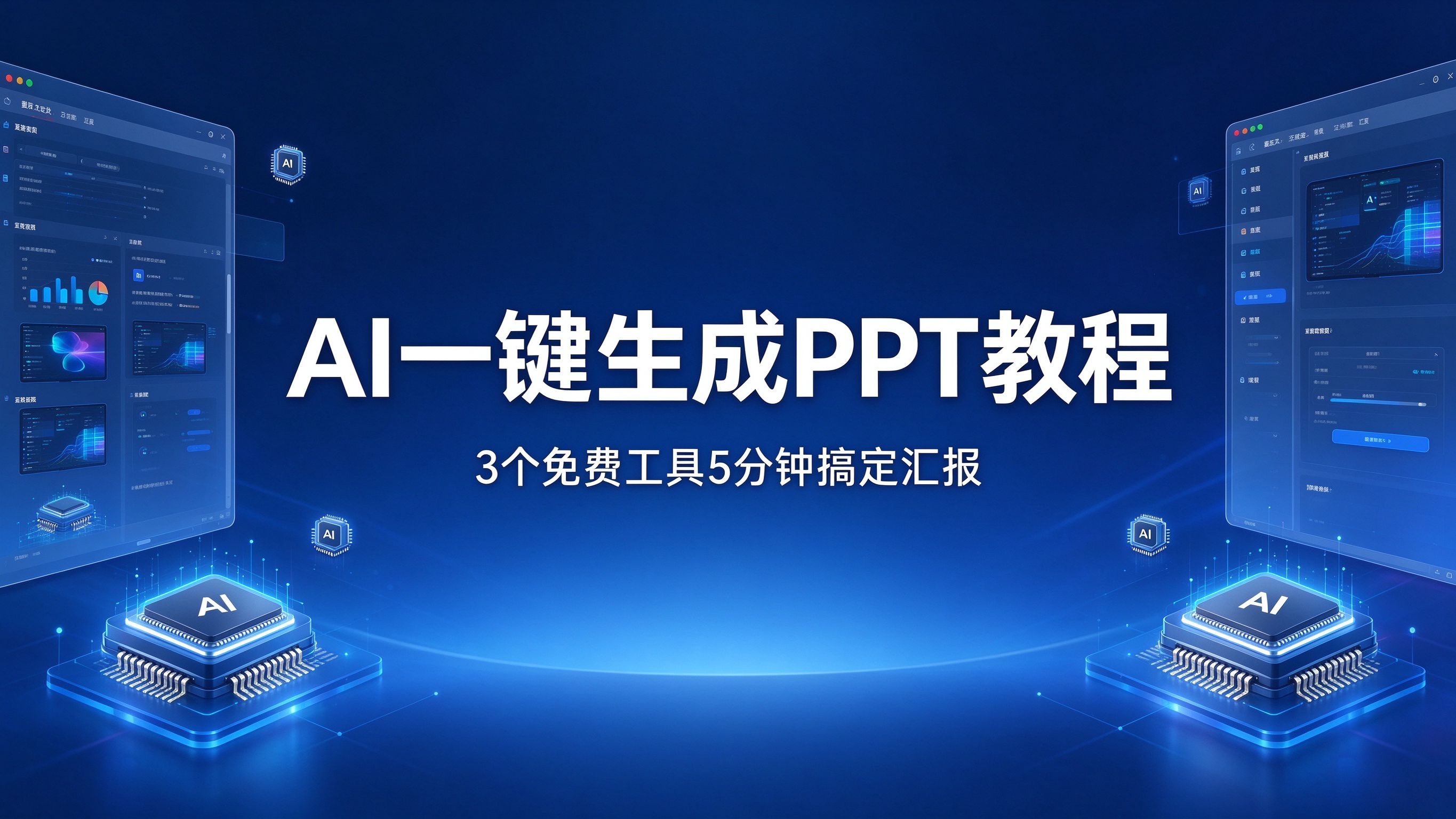 AI一键生成PPT教程：3个免费工具5分钟搞定汇报