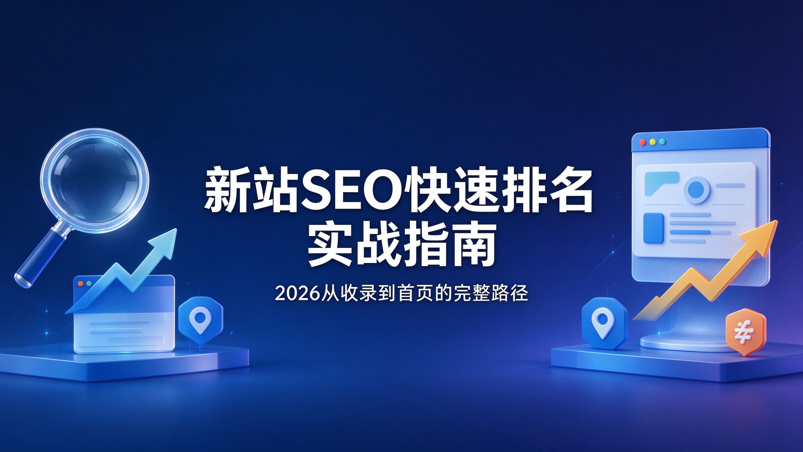 新站SEO快速排名实战指南：2026从收录到首页的完整路径