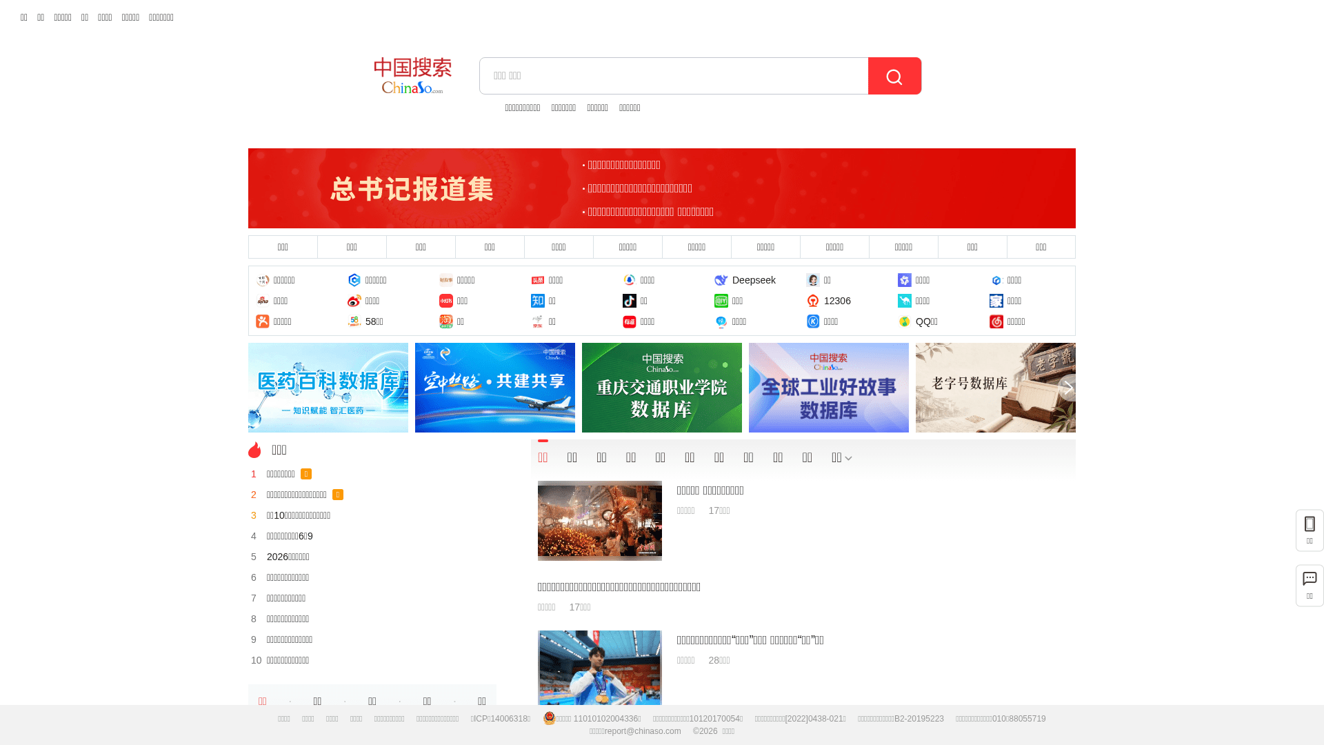 中国搜索网站截图